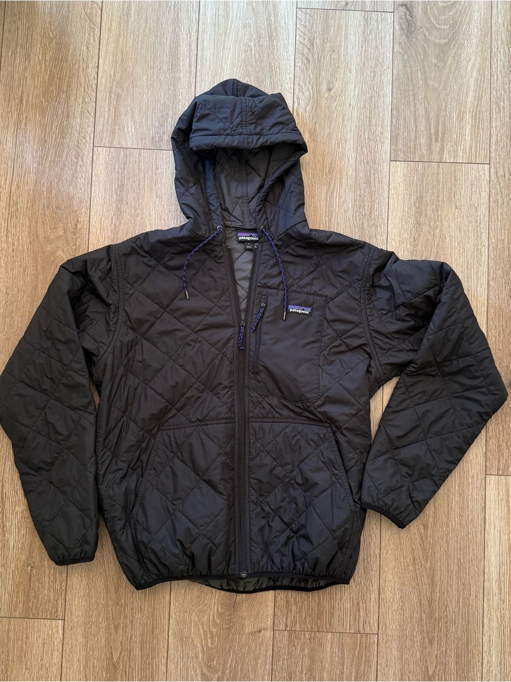 Patagonia Diamond Quilted Bomber Hooded Jacket